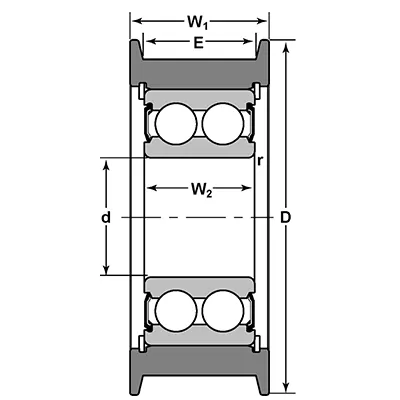 CG-5208-VFFJ轴承参考图纸