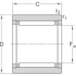 bearing CAD drawings or description of NK 80/35