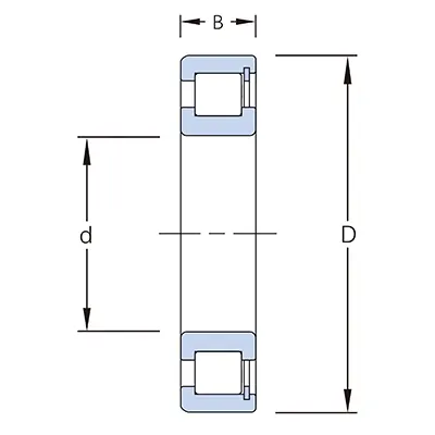 LLRJN 12 1/2 E 轴承 图纸