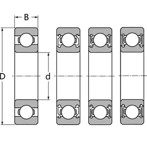 LJ 1 3/8 C3 轴承 图纸